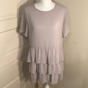 Topshop Light & Airy Ruffle Tunic